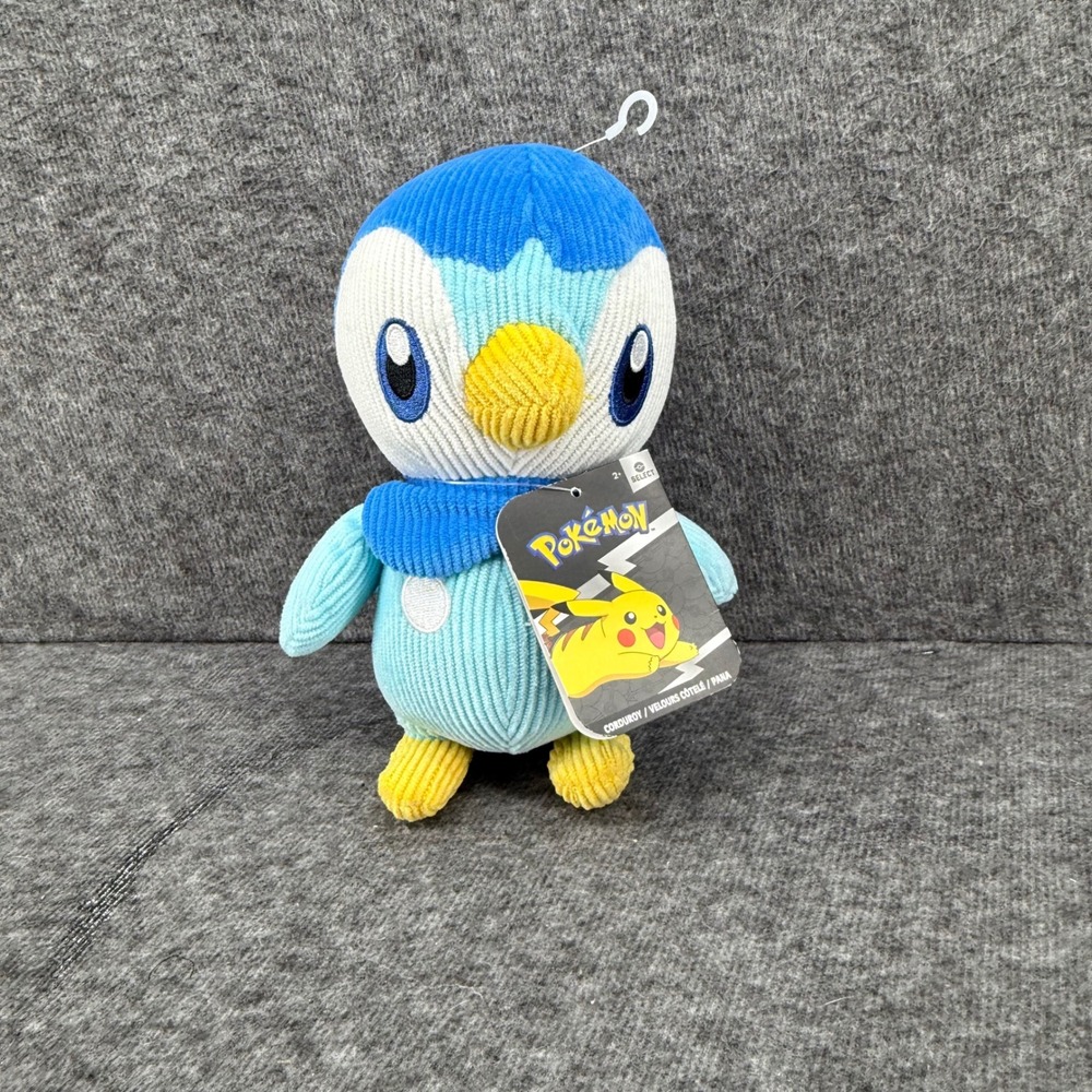Pokemon Piplup Plush‎ Corduroy Stuffed Animal Toy 2022 Jazwares